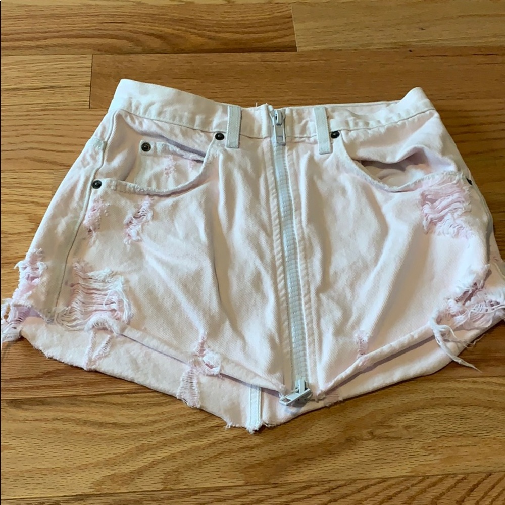 Carmar light pink denim skirt perfect condition!
